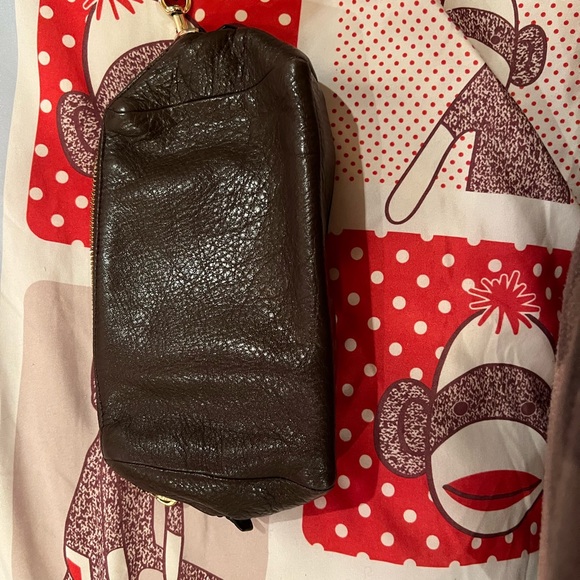 Leather coach wristlet - Picture 4 of 7
